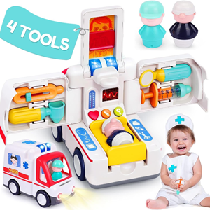 اسباب بازی ماشین آمبولانس موزیکال هولی تویز Hola Toys مدل E8997 _اسباب بازی نوزادی